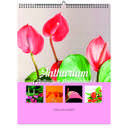Anthurium 2026 Wall Calendar - Botanical Photography - 12-Month Bloom Series - 8.5x11 Wire-O Hanging Planner