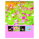 Cosmos 2026 Wall Calendar - Botanical Photography - 12-Month Bloom Series - 8.5x11 Wire-O Hanging Planner