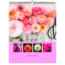 Dahlia 2026 Wall Calendar - Botanical Photography - 12-Month Bloom Series - 8.5x11 Wire-O Hanging Planner