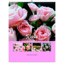 Rose 2026 Wall Calendar - Botanical Photography - 12-Month Bloom Series - 8.5x11 Wire-O Hanging Planner