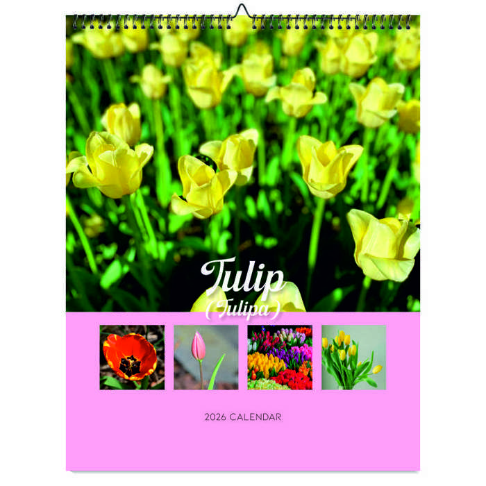 2026 Wall Calendar - Botanical Photography - 12-Month Bloom Series - 8.5x11 Wire-O Hanging Planner