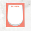 Sip Happens Notepad Coffee, Beer & Wine Lovers Notepad |Gift