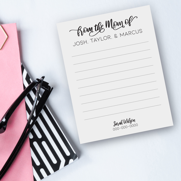 Personalized Mom Notepad | Mom Gift