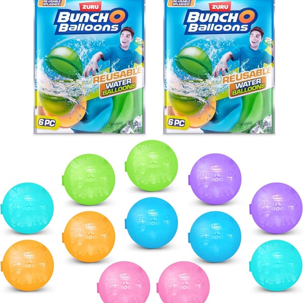 Zuru Reusable Water Balloons 12 Pack Deluxe Set