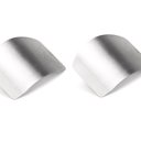 Silver Silver Waloo 2 Pack Stainless Steel Finger Guards 