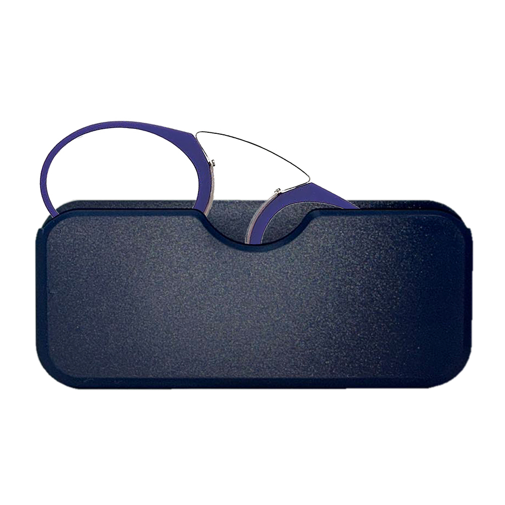 Waloo Ultra Slim Portable Reading Glasses With Stick-On Portable Case