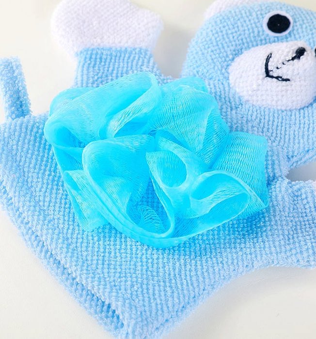 Fun Animal Bath Loofah Glove for Kids