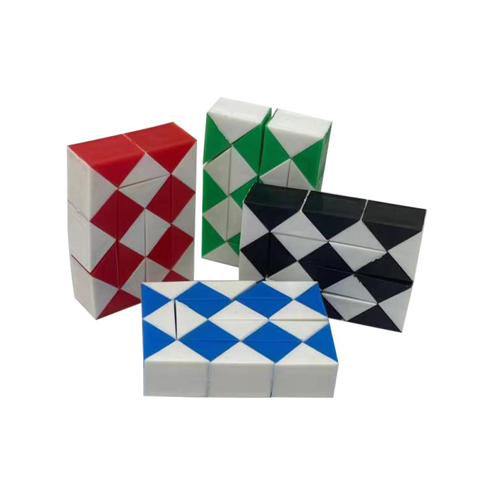 Ultra Mini Fidget Toy Snake Cube Twist Puzzle Set 4-Pack