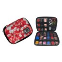 Floral Red  Watch Band, Case & Cable Organizer