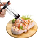  Waloo Plastic Marinade Injector Syringe with Screw-on Meat Needle for BBQ Grill & Spice injecting Exclusive 2 Pack Offer