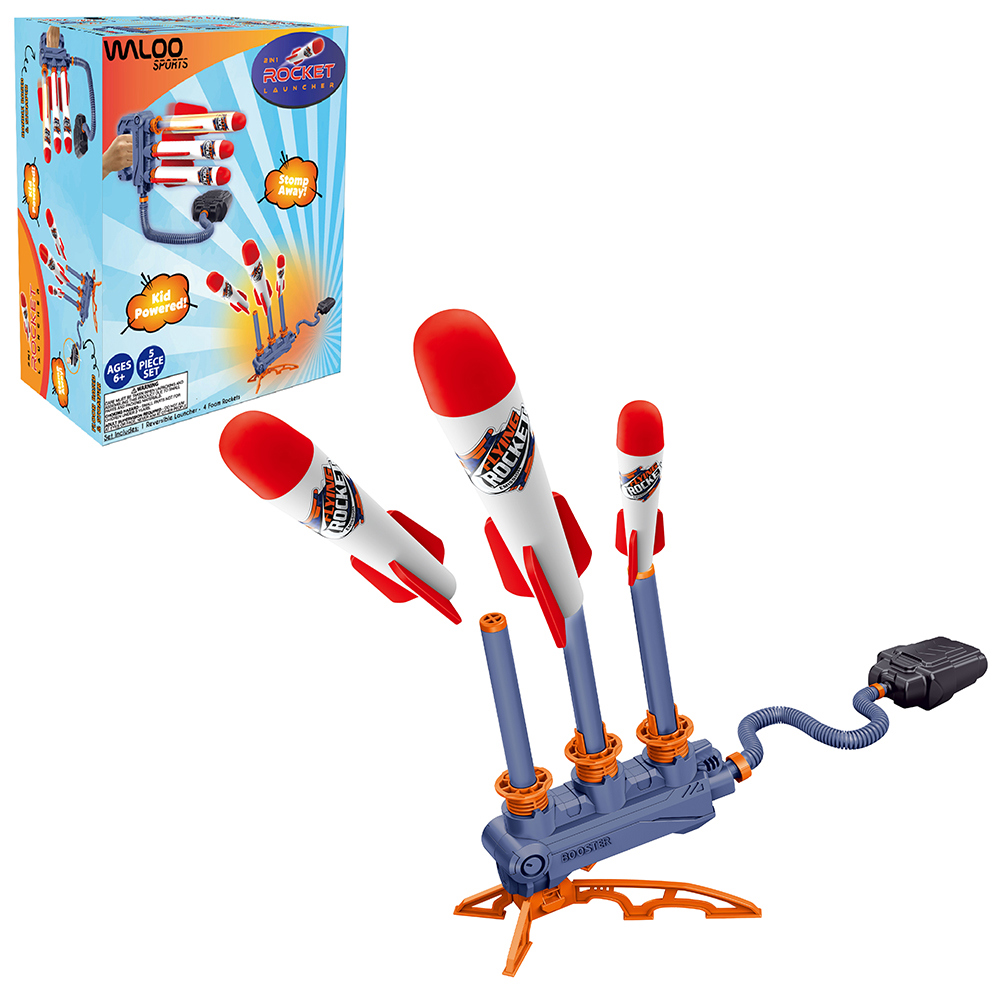 Waloo Kids' 2-in-1 Rocket Launcher with Launch Pad