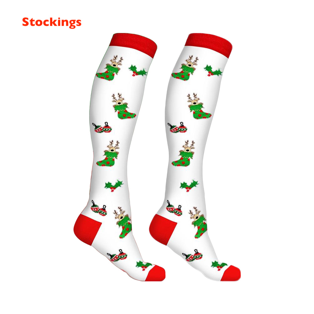 Christmas Themed Compression Socks Unisex 