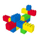 Yellow/Blue/Green/Red 19 Pc Set Waloo Sports Jumbo Building Blocks - Multiple Color Options