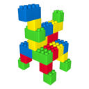 Yellow/Blue/Green/Red 19 Pc Set Waloo Sports Jumbo Building Blocks - Multiple Color Options