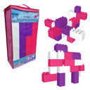 Pink/Purple/White 43 Pc Set Waloo Sports Jumbo Building Blocks - Multiple Color Options