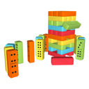 30 Pc Set Jumbo Reversible Tumbling Tower & Dominoes Set