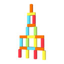 30 Pc Set Jumbo Reversible Tumbling Tower & Dominoes Set