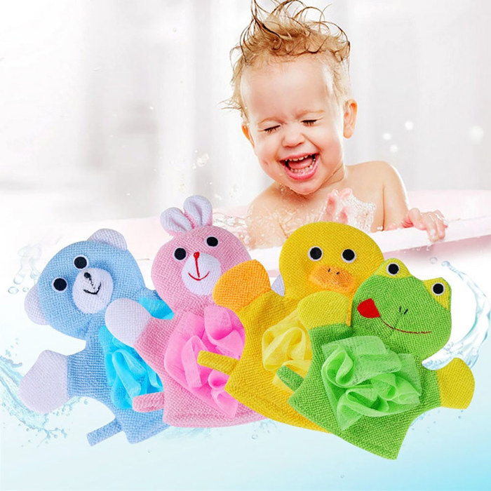 Fun Animal Bath Loofah Glove for Kids