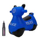 Police Car BounceZiez Inflatable Bouncy Ride-On Hopper with Pump