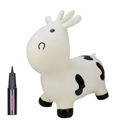 Cow BounceZiez Inflatable Bouncy Ride-On Hopper with Pump