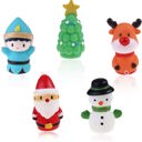  5-Piece Christmas Finger Puppet Set for Kids – Elk, Santa Claus, Snowman, Christmas Tree Characters – Perfect for Party Favors & Goodie Bag Fillers