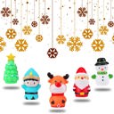  5-Piece Christmas Finger Puppet Set for Kids – Elk, Santa Claus, Snowman, Christmas Tree Characters – Perfect for Party Favors & Goodie Bag Fillers