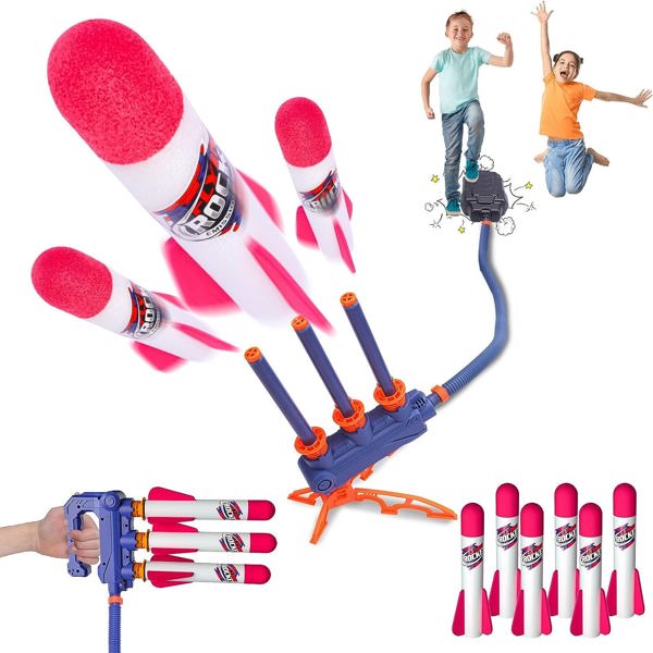 Waloo Kids' 2-in-1 Rocket Launcher with Launch Pad