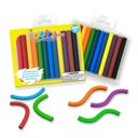 12 Pack - Round Loopy Hues - Bendable & 3D Shaped Crayons - School Supplies