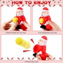  Santa Claus Popper – Squeezable Shooter Holiday Fun Toy, Perfect Stocking Stuffer