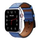 38/40/41mm & 42mm (Series 10 Only) Blue Waloo Breathable Leather Band For Apple Watch Series 10/9/8/7/6/5/4/3/2/1/SE/Ultra