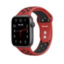 38/40/41mm & 42mm (Series 10 Only) Red/Black Waloo Breathable Sport Band For Apple Watch Series 10/9/8/7/6/5/4/3/2/1/SE/Ultra