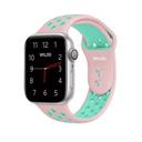 38/40/41mm & 42mm (Series 10 Only) Pink/Blue Waloo Breathable Sport Band For Apple Watch Series 10/9/8/7/6/5/4/3/2/1/SE/Ultra