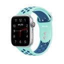 44/45/46/49mm & 42mm (Series 1-3 Only) Aqua/Blue Waloo Breathable Sport Band For Apple Watch Series 10/9/8/7/6/5/4/3/2/1/SE/Ultra