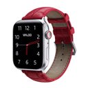 38/40/41mm & 42mm (Series 10 Only) Red Waloo Crocodile Band For Apple Watch Series 10/9/8/7/6/5/4/3/2/1/SE/Ultra