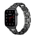 38/40/41mm & 42mm (Series 10 Only) Black Waloo Diamond Rhinestone Band For Apple Watch Series 10/9/8/7/6/5/4/3/2/1/SE/Ultra