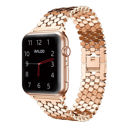 38/40/41mm & 42mm (Series 10 Only) Rose Gold Waloo Honeycomb Style Band For Apple Watch Series 10/9/8/7/6/5/4/3/2/1/SE/Ultra