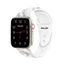 38/40/41mm & 42mm (Series 10 Only) Silver/Gold Waloo Marble Silicone Sport Band For Apple Watch