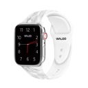 38/40/41mm & 42mm (Series 10 Only) White Waloo Marble Silicone Sport Band For Apple Watch