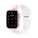 38/40/41mm & 42mm (Series 10 Only) Pink Waloo Marble Silicone Sport Band For Apple Watch