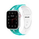 38/40/41mm & 42mm (Series 10 Only) Teal Waloo Marble Silicone Sport Band For Apple Watch