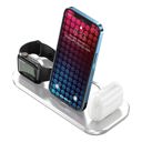 White Waloo Portable & Foldable Charging Dock For iPhone, Apple Watch & AirPods (Compatible With Lightning Devices Only; Not USB-C)