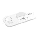 White Waloo Portable & Foldable Charging Dock For iPhone, Apple Watch & AirPods (Compatible With Lightning Devices Only; Not USB-C)