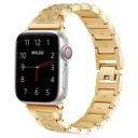 38/40/41mm & 42mm (Series 10 Only) Yellow Gold Waloo Rhinestone Pattern Band For Apple Watch Series 10/9/8/7/6/5/4/3/2/1/SE/Ultra