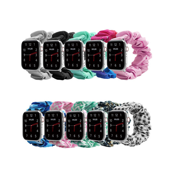 Waloo Scrunchie Band For Apple Watch Series 10/9/8/7/6/5/4/3/2/1/SE/Ultra