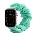 38/40/41mm & 42mm (Series 10 Only) Aqua Waloo Scrunchie Band For Apple Watch Series 10/9/8/7/6/5/4/3/2/1/SE/Ultra