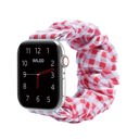 38/40/41mm & 42mm (Series 10 Only) Checkered Red Waloo Scrunchie Band For Apple Watch Series 10/9/8/7/6/5/4/3/2/1/SE/Ultra