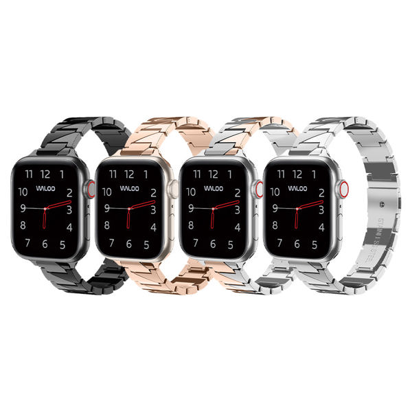 Waloo Two Tone Metal Band For Apple Watch Series 10/9/8/7/6/5/4/3/2/1/SE/Ultra