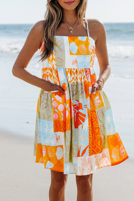 HIDDEN GEMS | Seaside Sweetie Patchwork Mini Dress