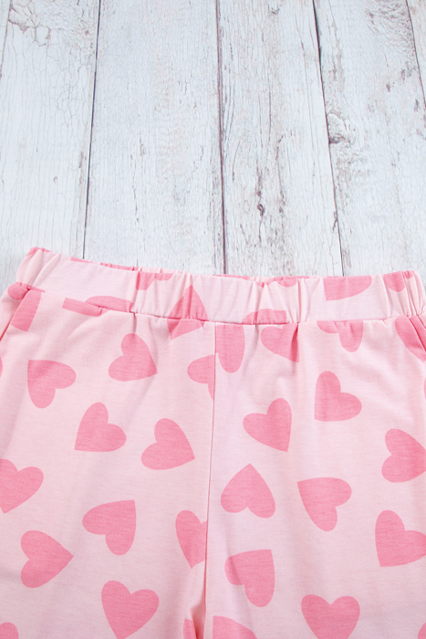 HIDDEN GEMS | Valentine Heart Top and Shorts Set