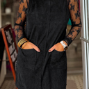  HIDDEN GEMS | Solid Corduroy Sleeveless Mini Dress